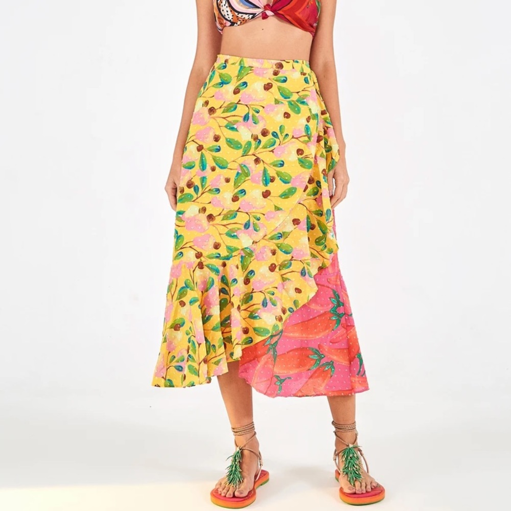 Garden Mix Wrap Skirt